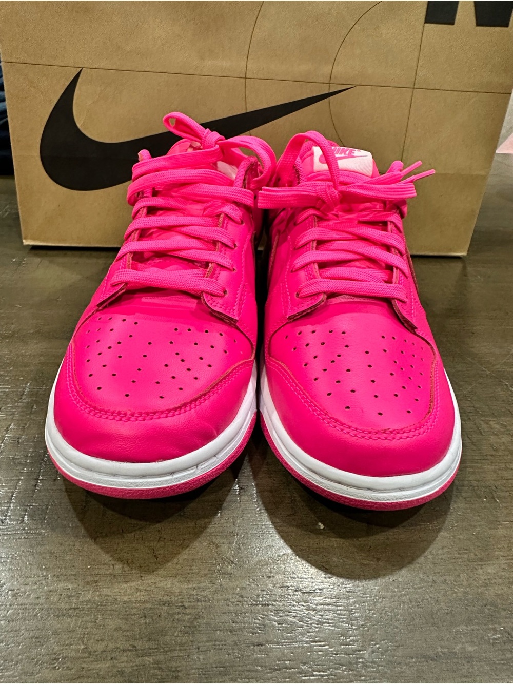 Nike Vibrant Pink Low-Top Sneakers